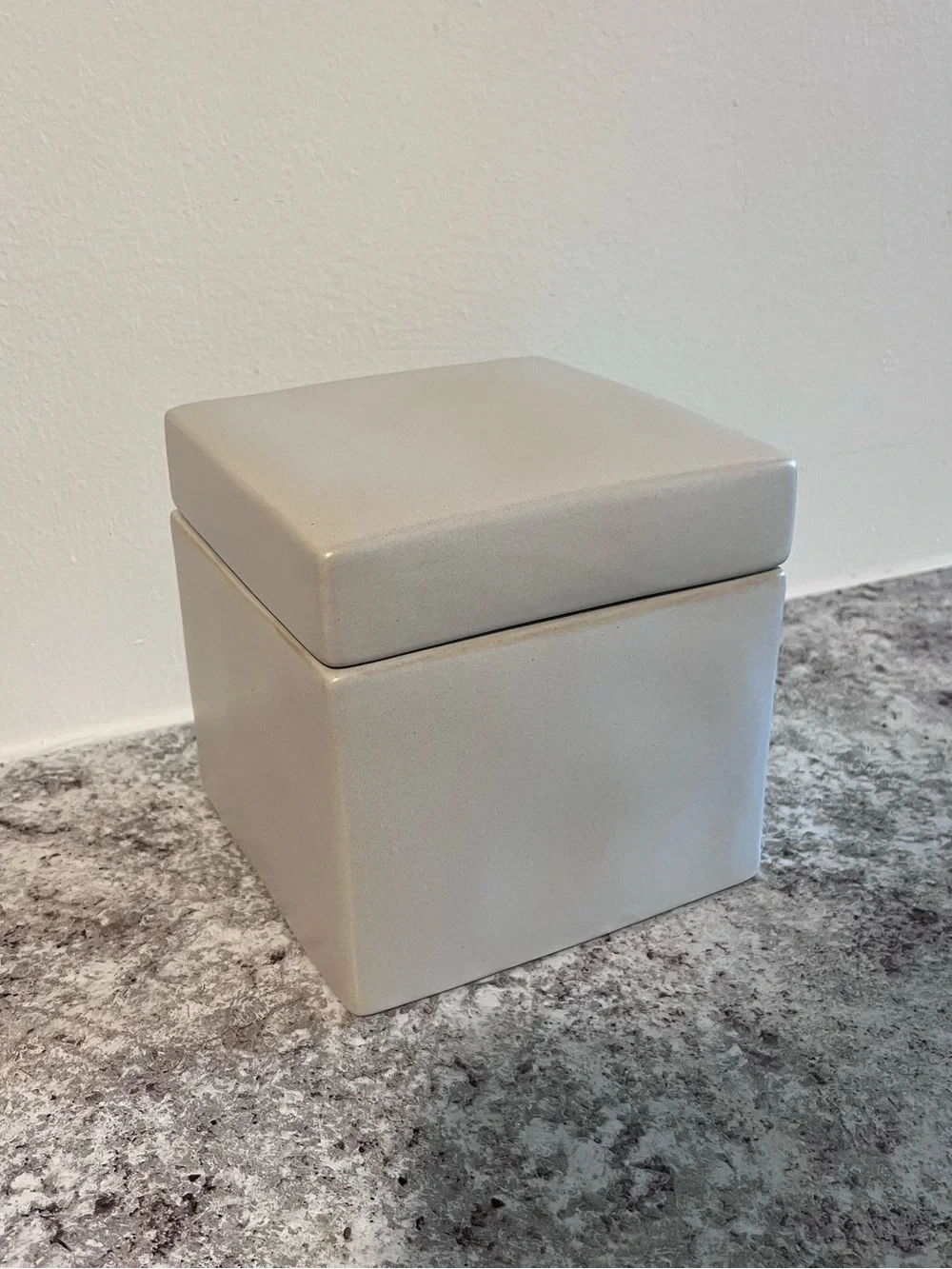Threshold Studio McGee Ceramic Stoneware Cube Square Storage Canister